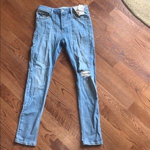NWT Ripped Topman Mens Jeans